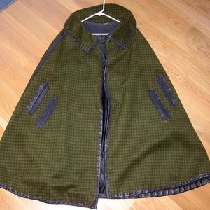 Cape Wool Leather Designer Vogue Alaska Green Olive Nina's Original Vintage